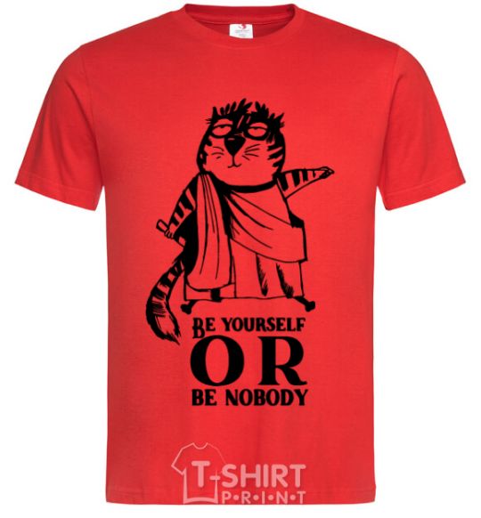 Men's T-Shirt Be yourself or be nobody red фото