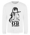 Sweatshirt Be yourself or be nobody White фото