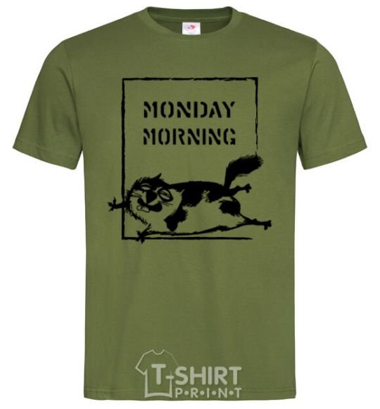 Men's T-Shirt Monday morning millennial-khaki фото