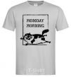 Men's T-Shirt Monday morning grey фото