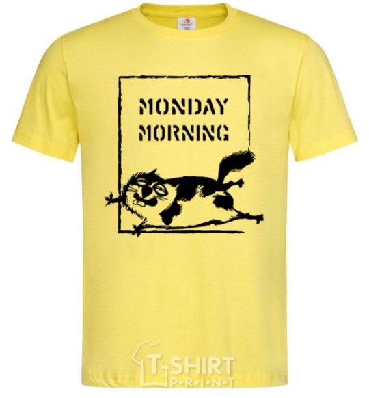 Men's T-Shirt Monday morning cornsilk фото