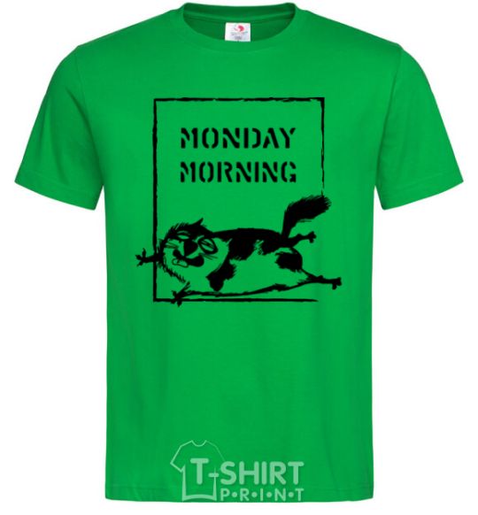 Men's T-Shirt Monday morning kelly-green фото