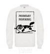 Sweatshirt Monday morning White фото