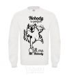 Sweatshirt Nobody is perfect call me mr nobody White фото