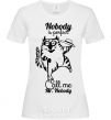 Women's T-shirt Nobody is perfect call me mr nobody White фото