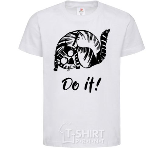 Kids T-shirt Do it White фото