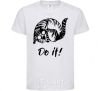 Kids T-shirt Do it White фото