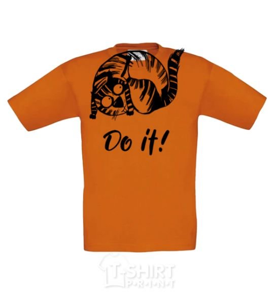 Kids T-shirt Do it cornsilk фото