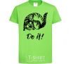 Kids T-shirt Do it orchid-green фото