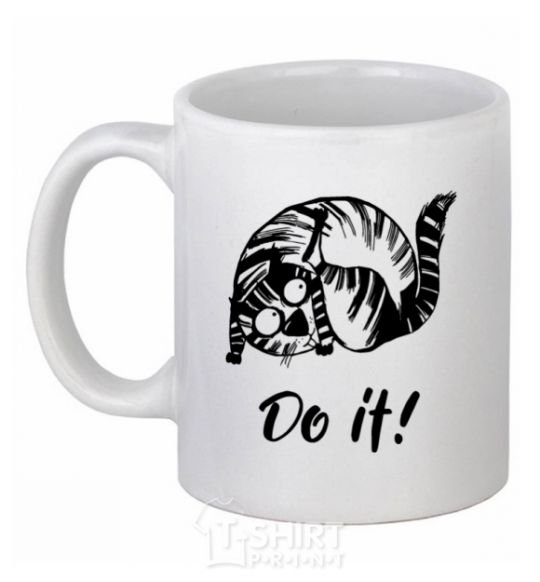 Ceramic mug Do it White фото