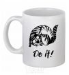 Ceramic mug Do it White фото