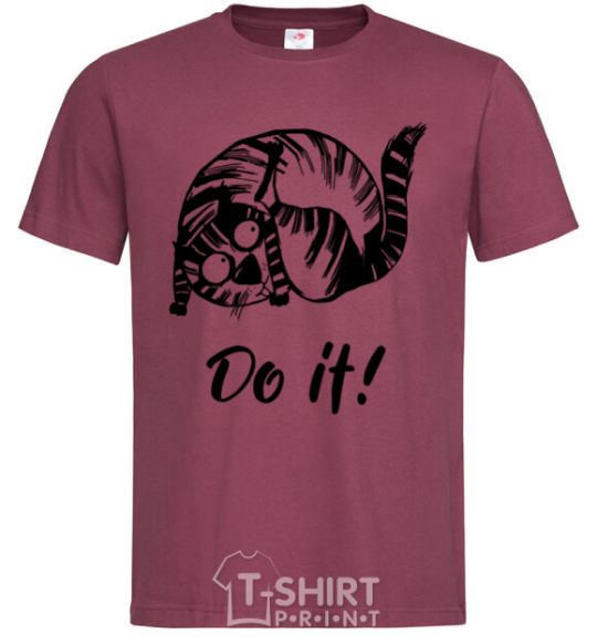 Men's T-Shirt Do it burgundy фото