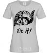 Women's T-shirt Do it grey фото