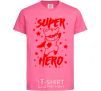 Kids T-shirt Super hero cat heliconia фото