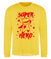 Sweatshirt Super hero cat yellow фото