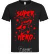 Men's T-Shirt Super hero cat black фото