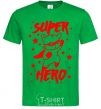 Men's T-Shirt Super hero cat kelly-green фото