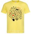 Men's T-Shirt Cat's faces cornsilk фото