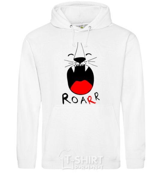 Мужская толстовка (худи) Roarr Белый фото