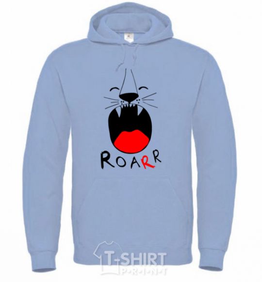 Men`s hoodie Roarr sky-blue фото