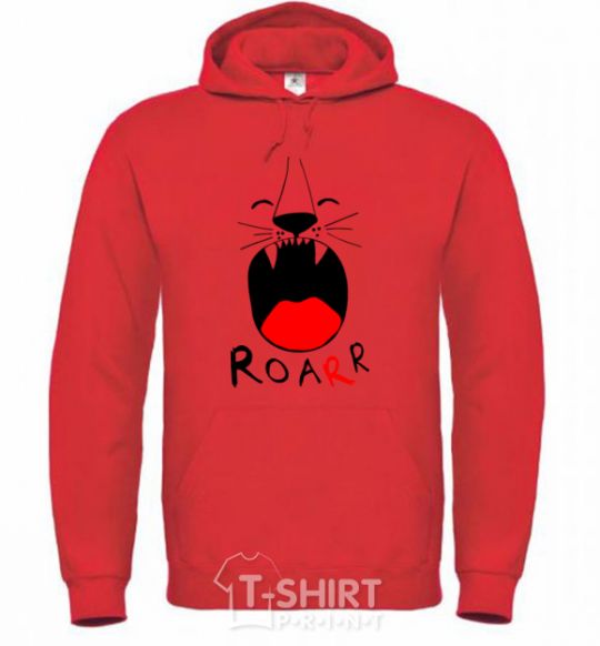 Men`s hoodie Roarr bright-red фото