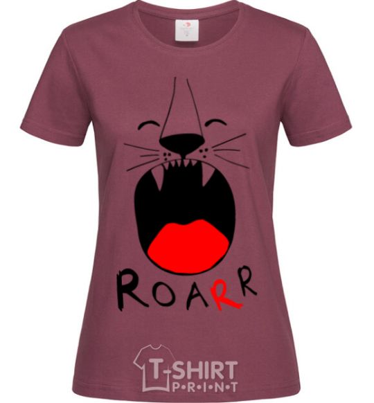 Женская футболка Roarr Бордовый фото