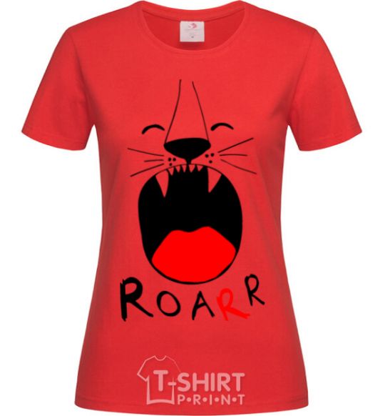 Women's T-shirt Roarr red фото