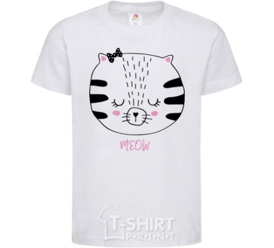 Детская футболка Sweet meow Белый фото