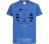 Kids T-shirt Sweet meow royal-blue фото