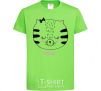 Kids T-shirt Sweet meow orchid-green фото