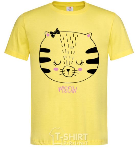 Men's T-Shirt Sweet meow cornsilk фото