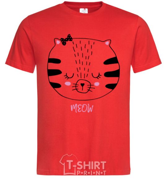 Men's T-Shirt Sweet meow red фото