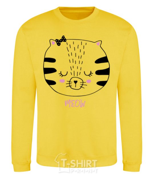 Sweatshirt Sweet meow yellow фото