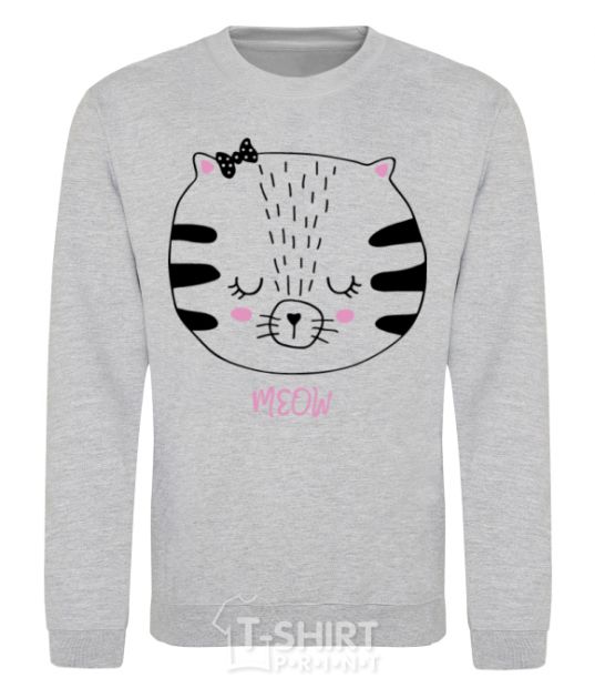 Sweatshirt Sweet meow sport-grey фото
