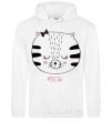 Men`s hoodie Sweet meow White фото