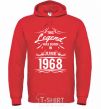 Men`s hoodie This legend was born in june bright-red фото