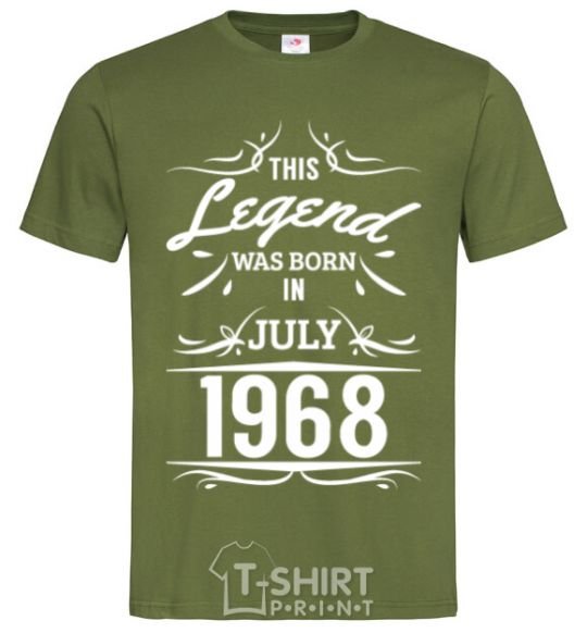Men's T-Shirt This legend was born in july millennial-khaki фото