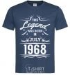 Men's T-Shirt This legend was born in july navy-blue фото