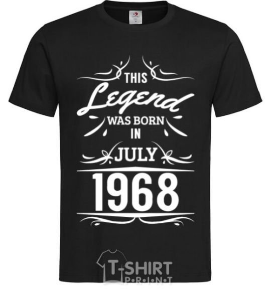 Мужская футболка This legend was born in july Черный фото