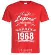 Men's T-Shirt This legend was born in july red фото