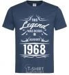 Men's T-Shirt This legend was born in august navy-blue фото