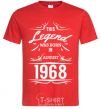 Men's T-Shirt This legend was born in august red фото