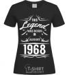 Women's T-shirt This legend was born in august black фото