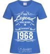 Women's T-shirt This legend was born in august royal-blue фото