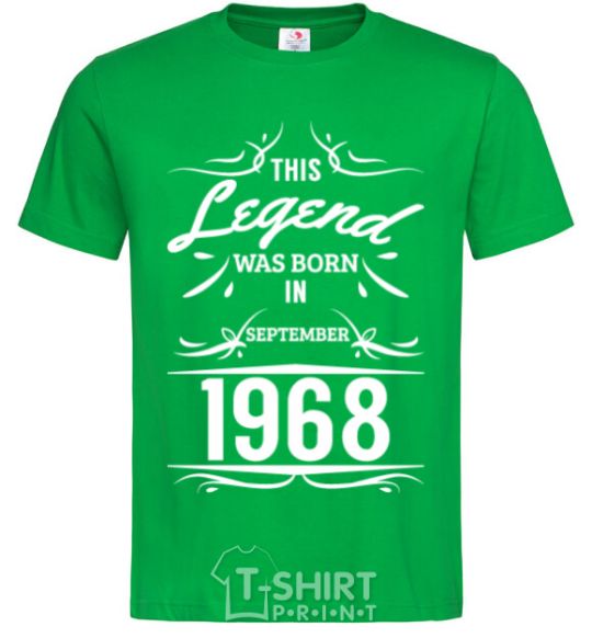 Men's T-Shirt This legend was born in september kelly-green фото