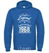 Men`s hoodie This legend was born in october royal фото