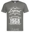 Men's T-Shirt This legend was born in october dark-grey фото