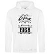Men`s hoodie This legend was born in november White фото