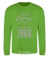 Sweatshirt This legend was born in december orchid-green фото