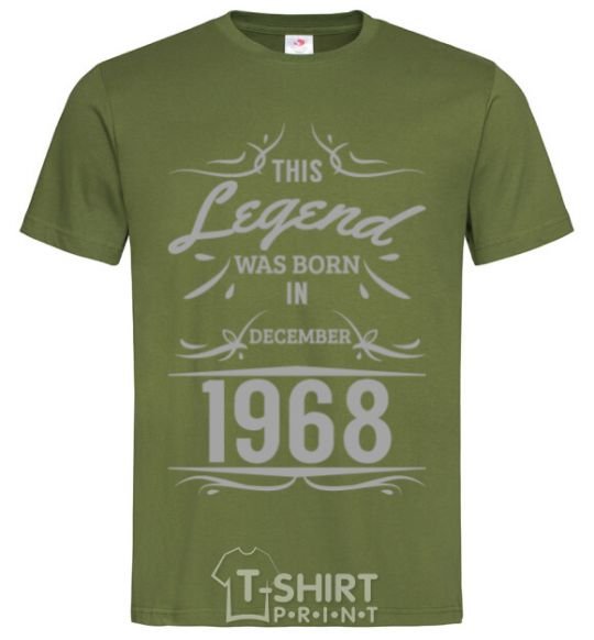 Men's T-Shirt This legend was born in december millennial-khaki фото